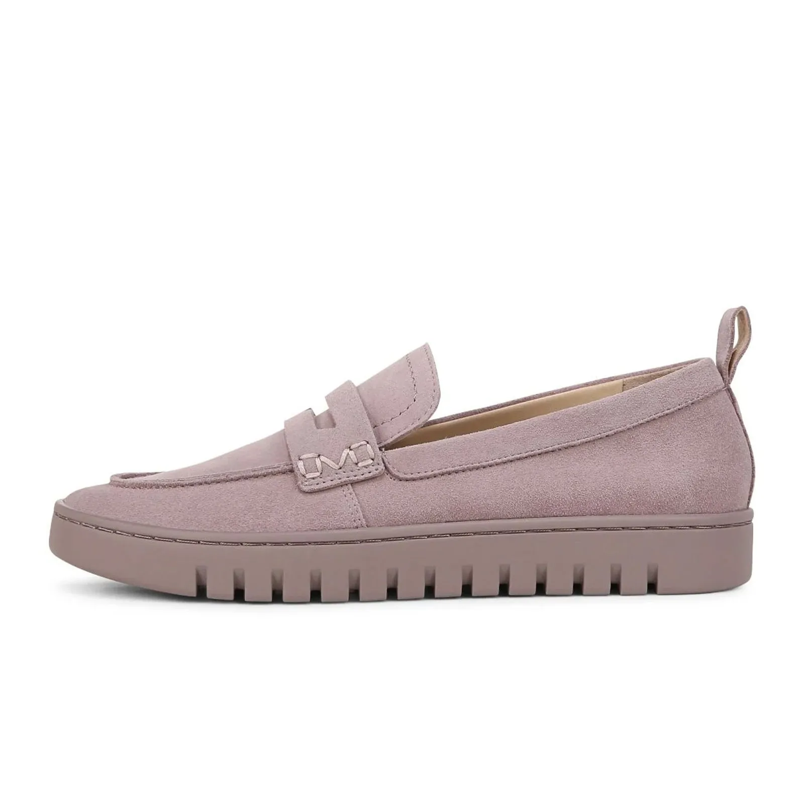 Vionic Uptown Loafer (Women) - Magnolia Dusk Grey Waxed Suede