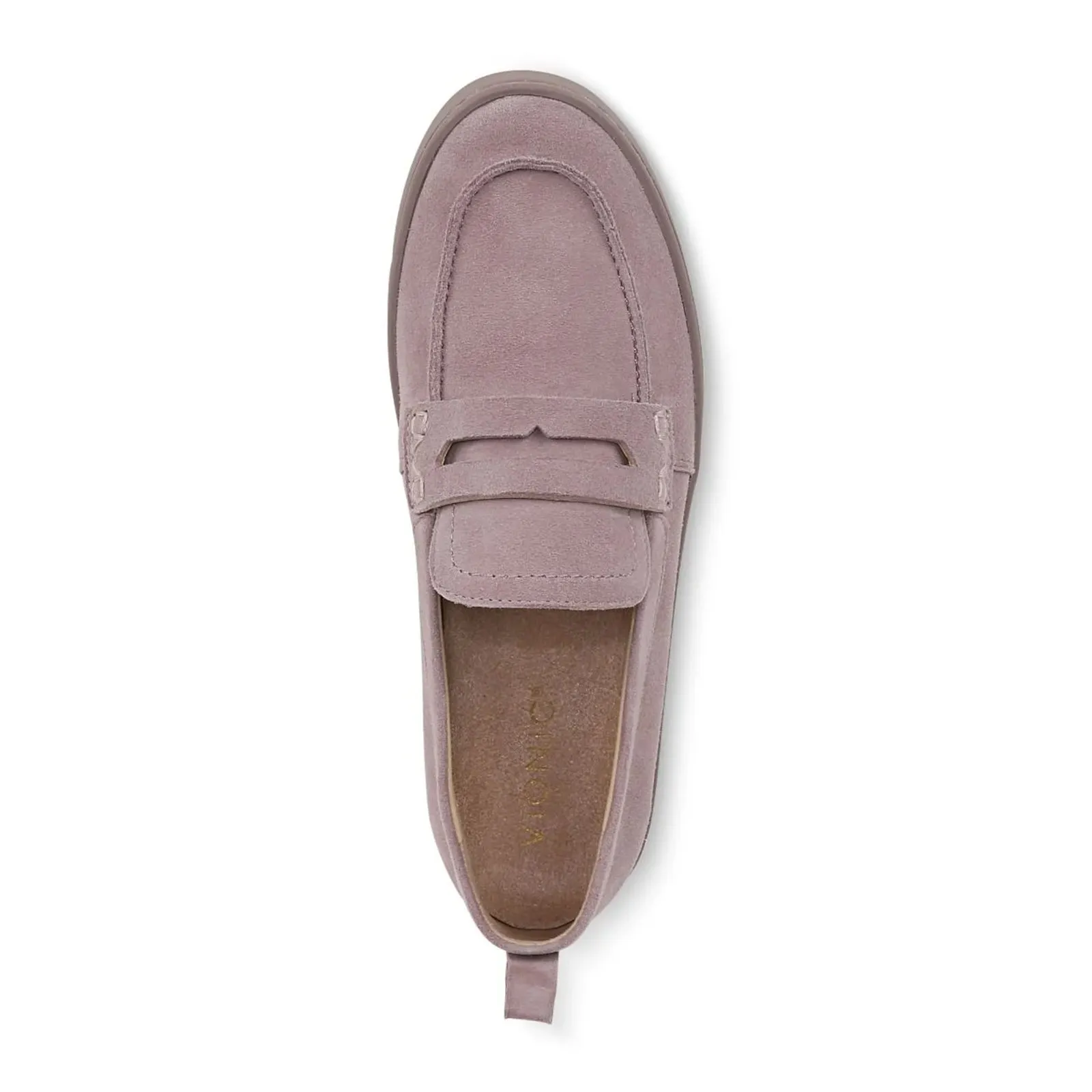 Vionic Uptown Loafer (Women) - Magnolia Dusk Grey Waxed Suede