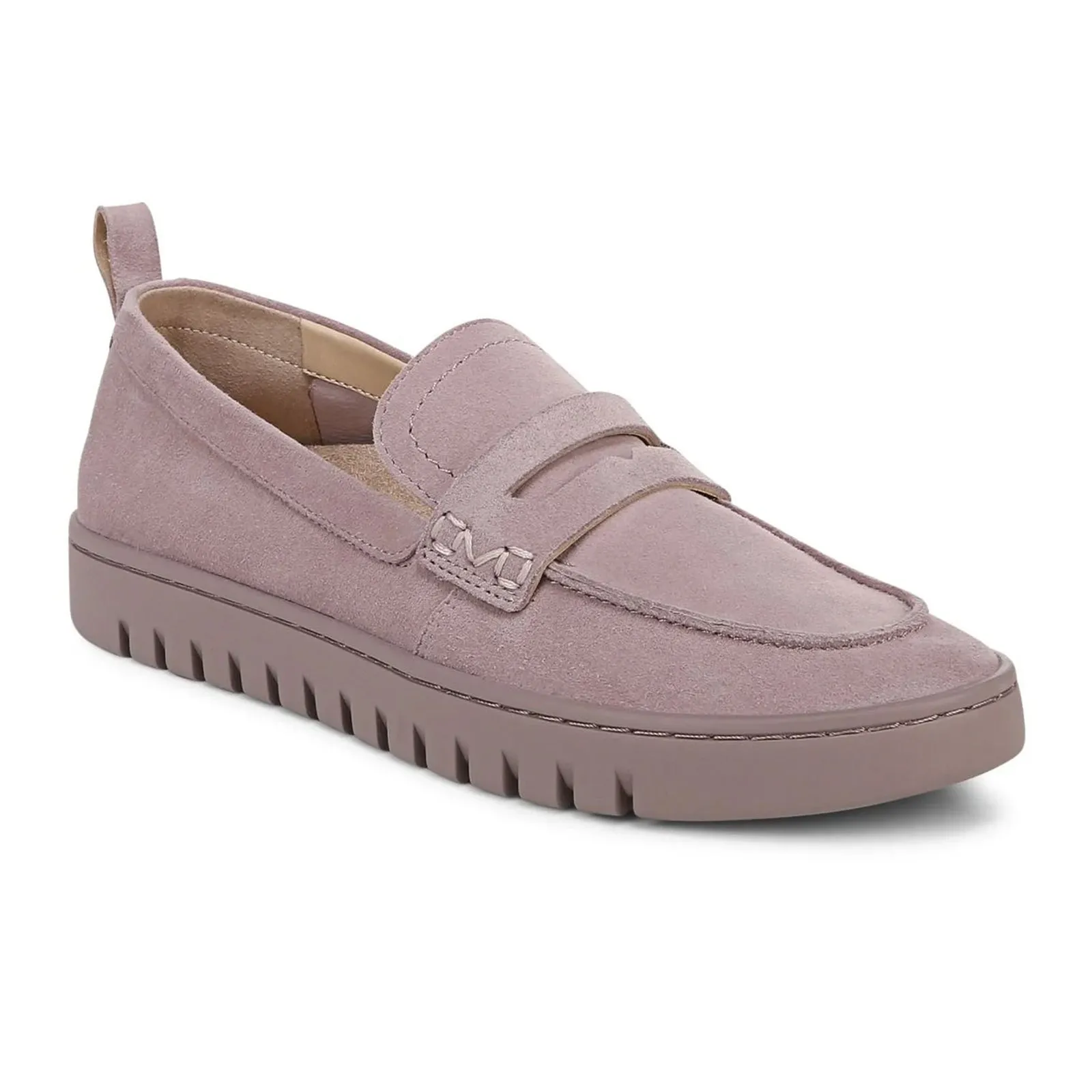 Vionic Uptown Loafer (Women) - Magnolia Dusk Grey Waxed Suede