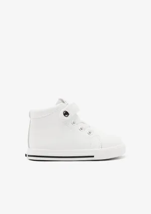 White Respectful High Sneakers
