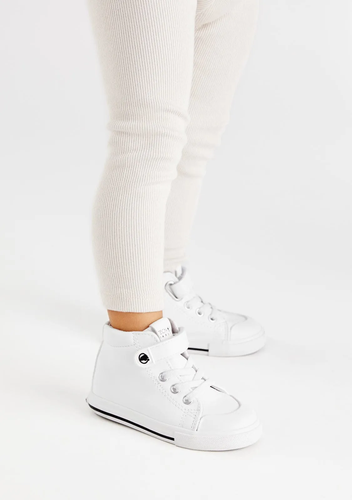 White Respectful High Sneakers