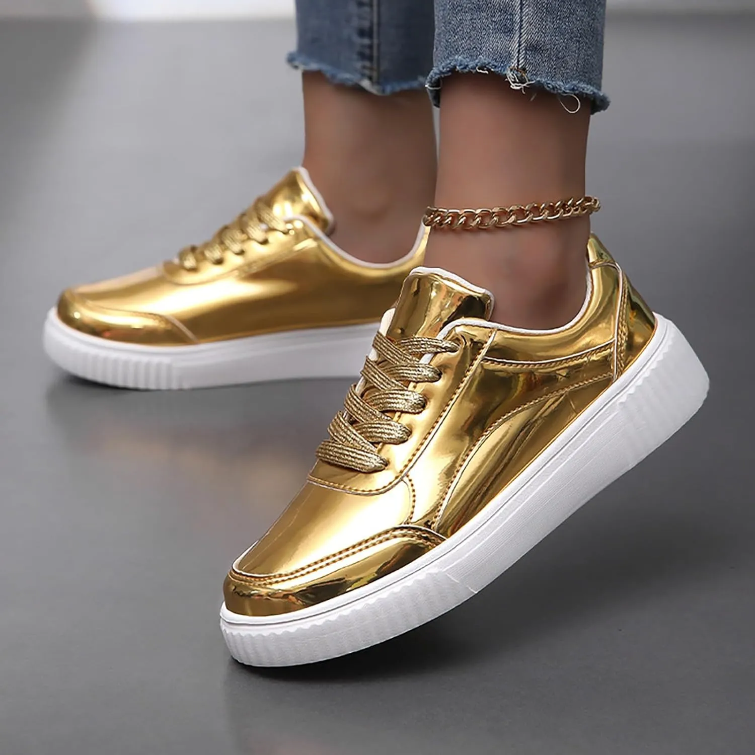 Womens Non Slip Slip On Shoes Casual Walking Sneakers Lightweight Canvas Comfortable Flat Fashion Loafers