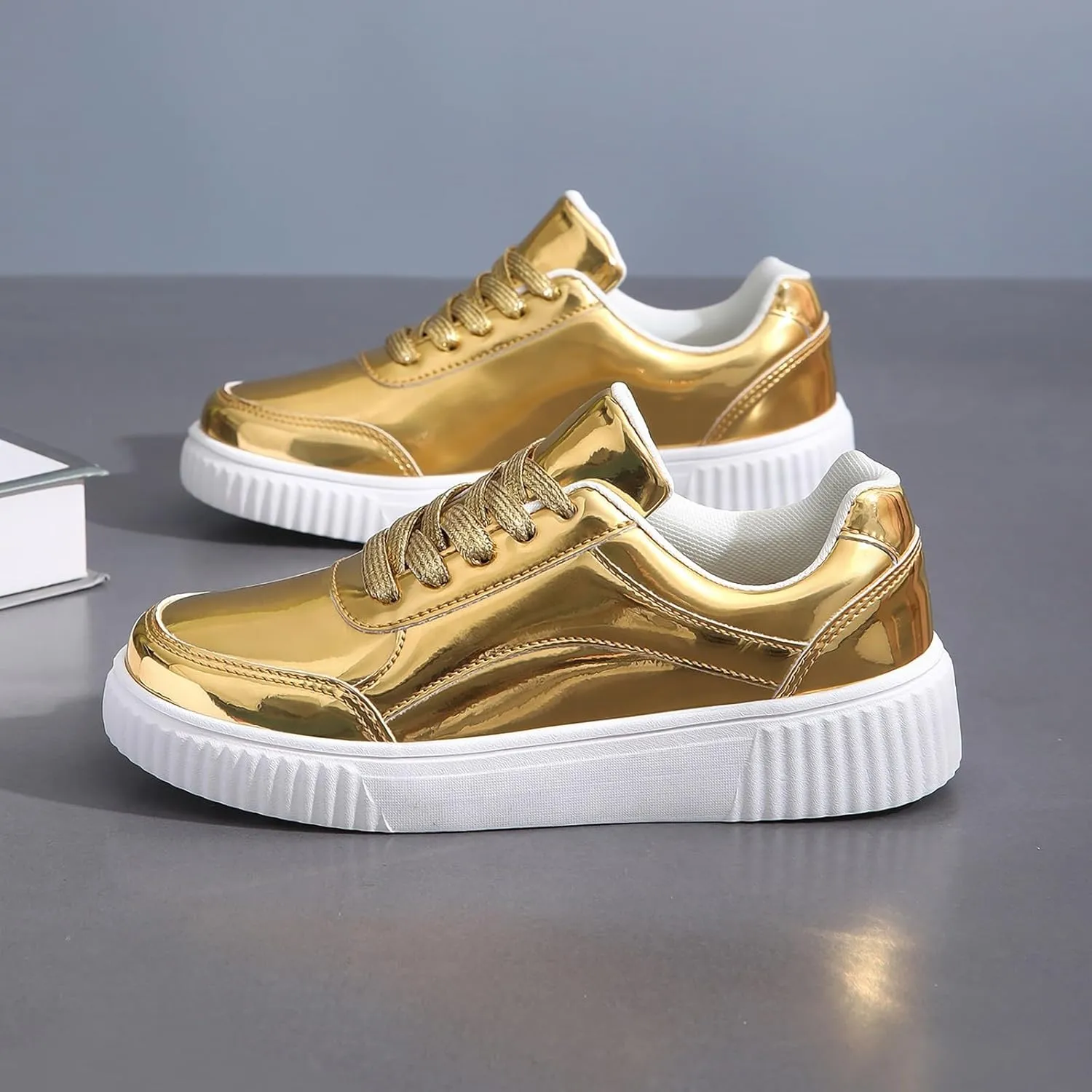 Womens Non Slip Slip On Shoes Casual Walking Sneakers Lightweight Canvas Comfortable Flat Fashion Loafers