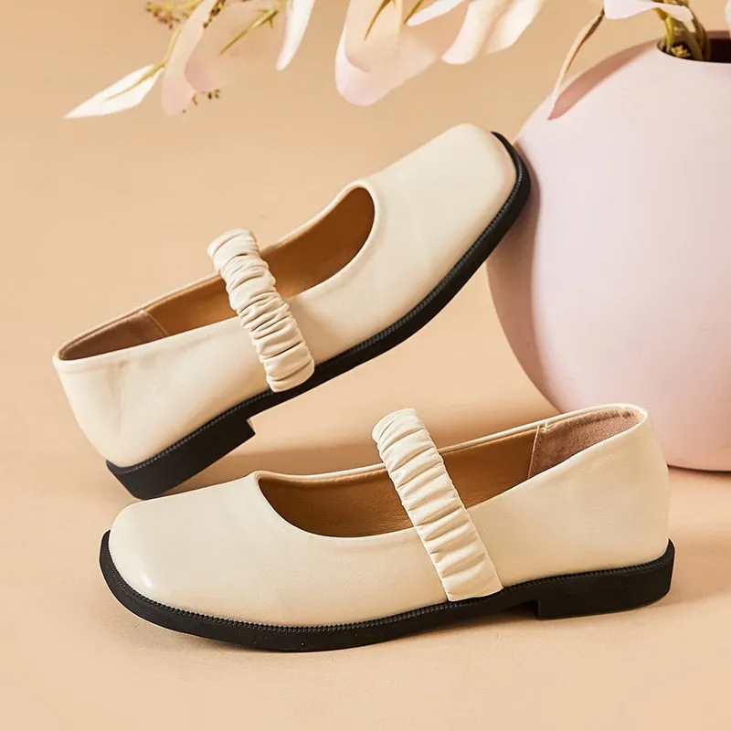 xiangtuibao New Shoes for Women Fashion Concise Casual Loafers Women Comfortable British Style Mary Janes Shoes Convenient Flat Shoes