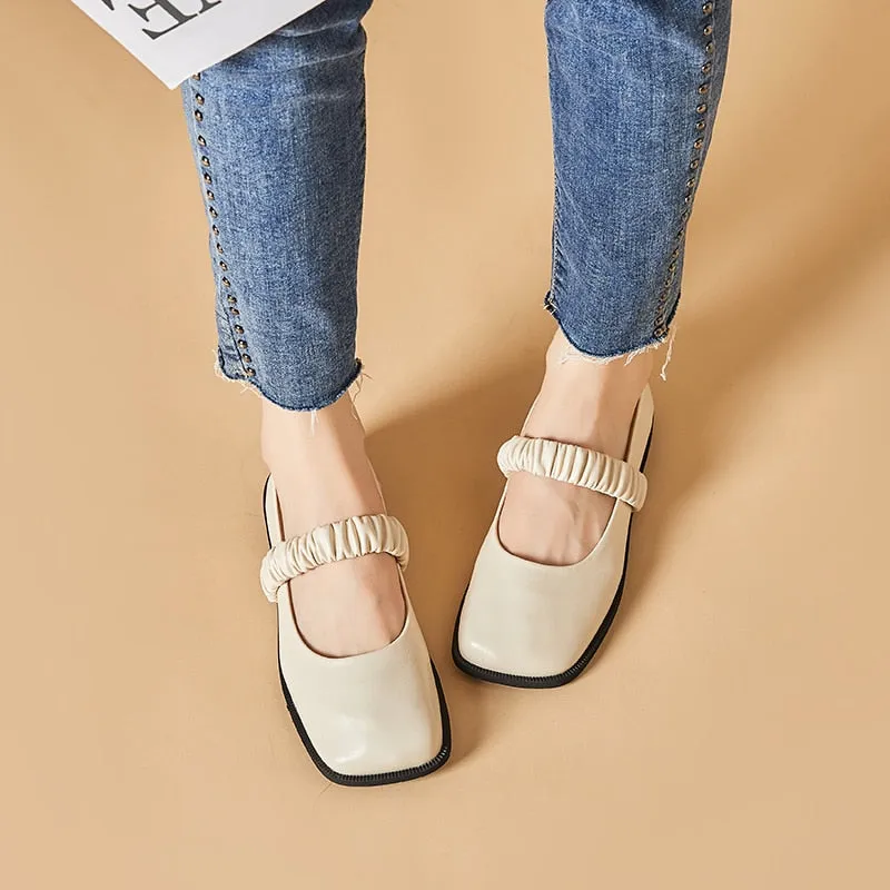 xiangtuibao New Shoes for Women Fashion Concise Casual Loafers Women Comfortable British Style Mary Janes Shoes Convenient Flat Shoes
