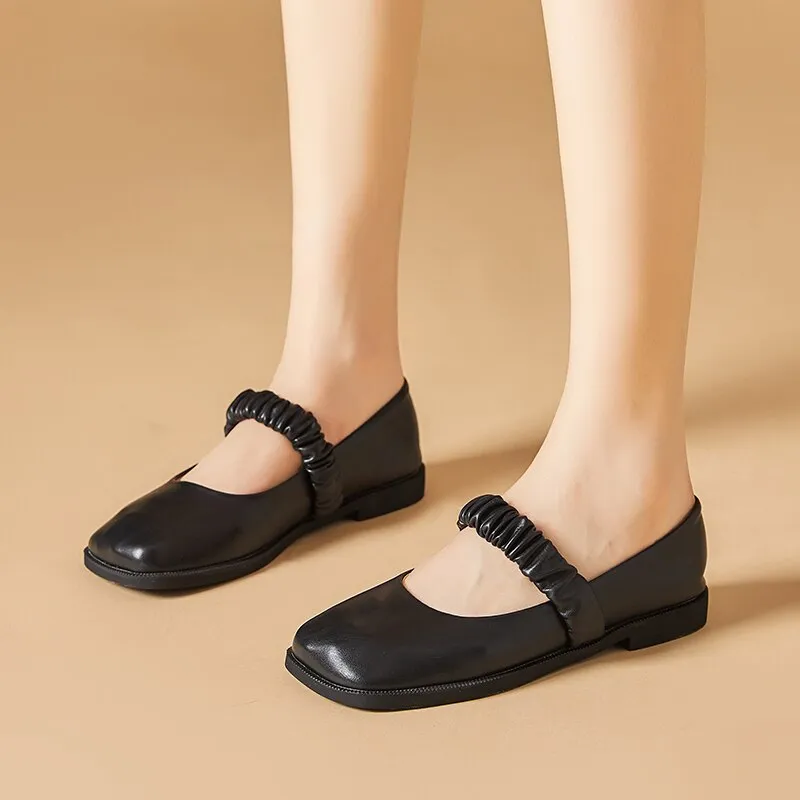 xiangtuibao New Shoes for Women Fashion Concise Casual Loafers Women Comfortable British Style Mary Janes Shoes Convenient Flat Shoes